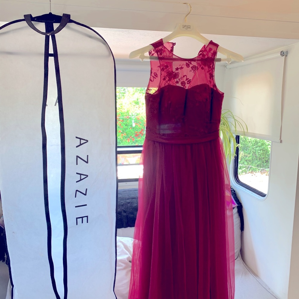 Tulle midi dress.